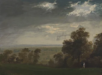 Landschaft, möglicherweise die Isle of Wight oder Richmond Hill